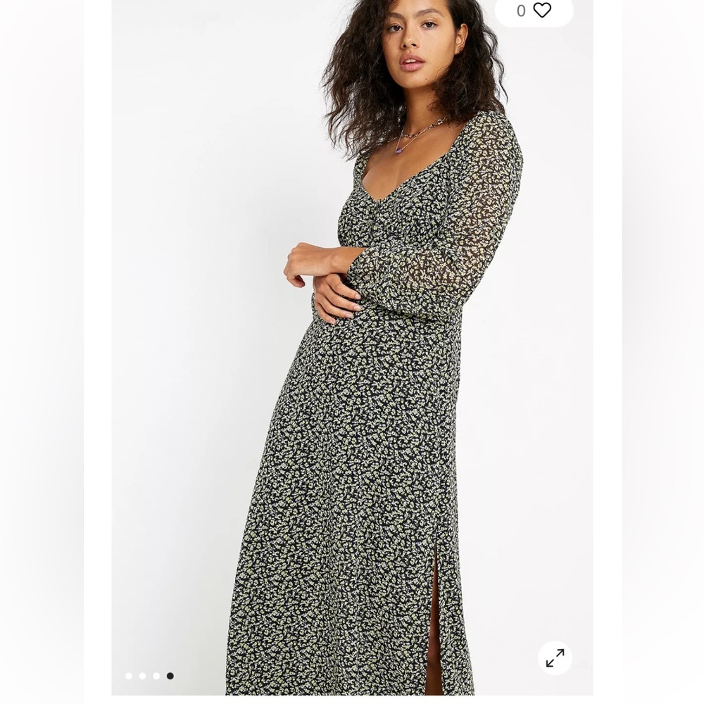 UO Levita Georgette Midi Dress